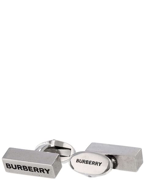 burberry logo cufflinks